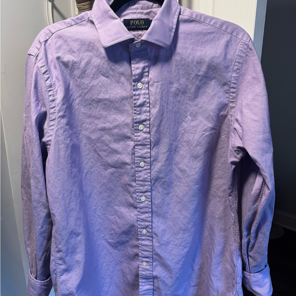 Ralph Lauren Men's Lavender Button Down Shirt